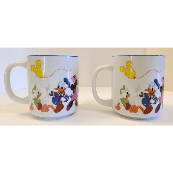 Walt Disney World Lot Mickey Vintage 1980s Mugs Photo Holder Magnet Stickers - Picture 2 of 14